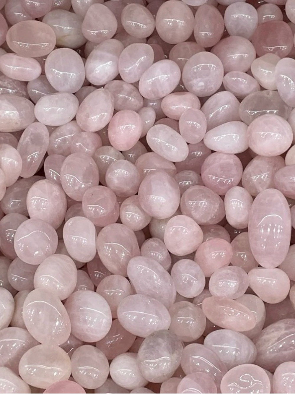 Rose Quartz tumble stones  - ( pack of 5)